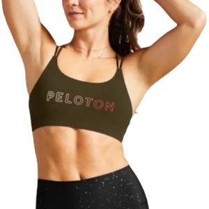 Peloton “Speed Up” Green Sports Bra - Women’s Size Medium